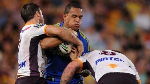Not there yet: Despite their strong start, William Hopoate says the Eels have a way to go.
