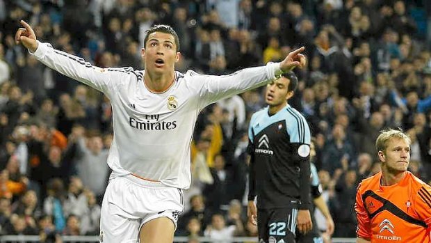 He scores when he wants to: Cristiano Ronaldo netted another two goals for Real Madrid.