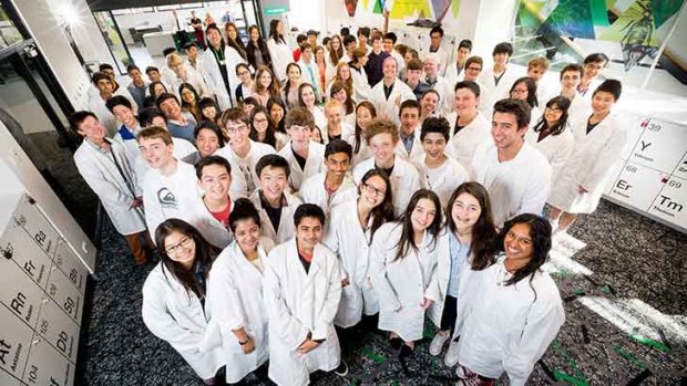 Students of the new Elizabeth Blackburn School of Sciences. Photo: Peter Casamento.