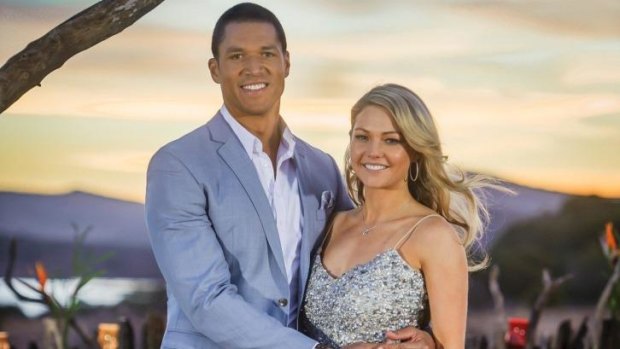 It's over: The Bachelor, Blake Garvey, and Sam Frost.