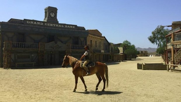 High noon at Fort Bravo, aka Texas Hollywood, in the Tabernas region of Andalusia, Spain.