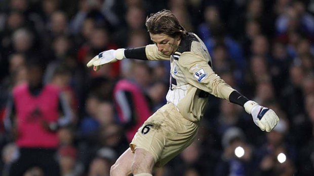 Newcastle's goalkeeper Tim Krul...''I wouldn't feel any guilt if we stopped City from winning the title."