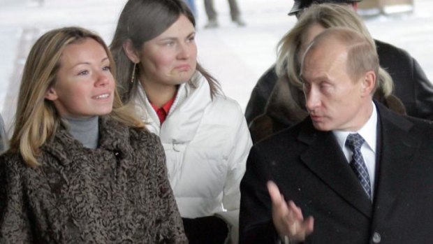 Maria Putina pictured with her father, Russian President Vladimir Putin, in 2007.