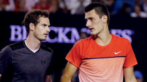 Tomic said Murray's unrelenting pressure, like Novak Djokovic's, was far above that of players even ranked just below them.