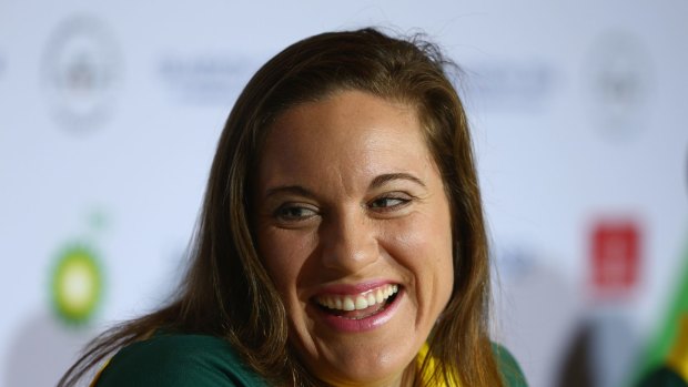 Australian weightlifter Deborah Acason says a bit of aggression can put opponents off.