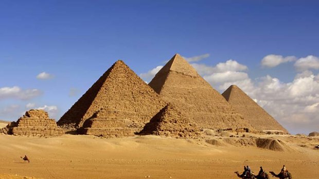Closed off ... Egypt is scared people will stage rituals at the pyramids.