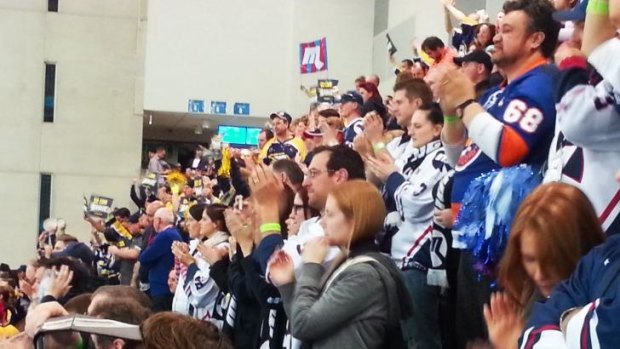 Ice fans, spurred on by the significant numbers of travelling Brave fans, found full voice in their semi-final.