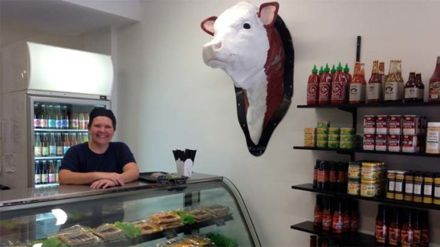 Suzy Spoon opened Australia's only vegetarian butcher in September.