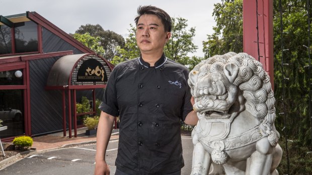 Jack Liao's restaurant will make way for the new road. 