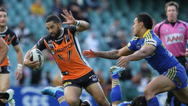 Marked man ... Wests Tigers star Benji Marshall will be hunted by the Warriors on Friday night.