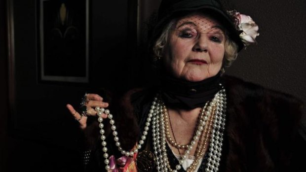 Centre stage: Chrissie Shaw in character as Madame Bijou.