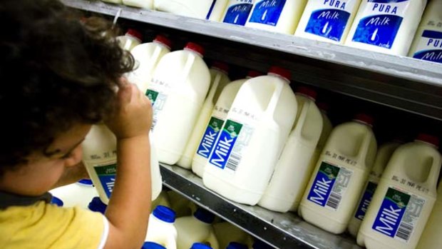 Daily dose . . . study finds that children who drank milk every day reduced their chances of bowel cancer.