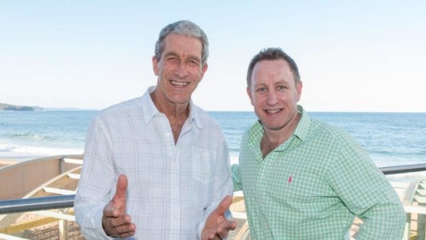 Flying visit: Nat Young and Alistair Flower at Collaroy.