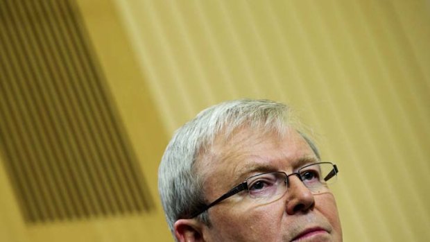 "He can't be prime minister again" ... Kevin Rudd is under attack from senior Labor figures.
