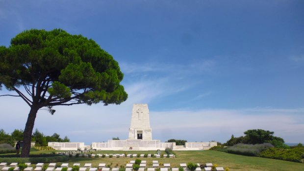 The war cemetery at Gallipoli.