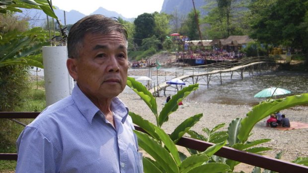 Party's over ... Thanongsi Sorangkoun is dismayed by tourist behaviour in Vang Vieng.