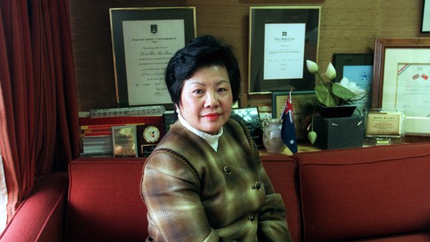 Helen Sham-Ho in her office at NSW Parliament House in 1998. 