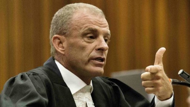 Prosecutor Gerrie Nel has a reputation for abrasive, in-your-face cross-examination.