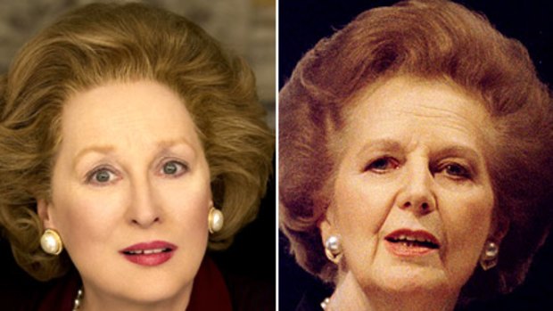 Iron Lady ... Meryl Streep, left, is playing Margaret Thatcher.