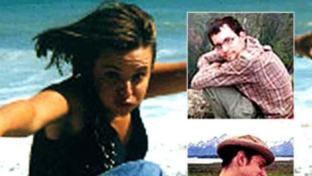 Held in Iran ... Sarah Shourd, 31, (top) Shane Bauer, 27, and (bottom) Josh Fattal, 27.