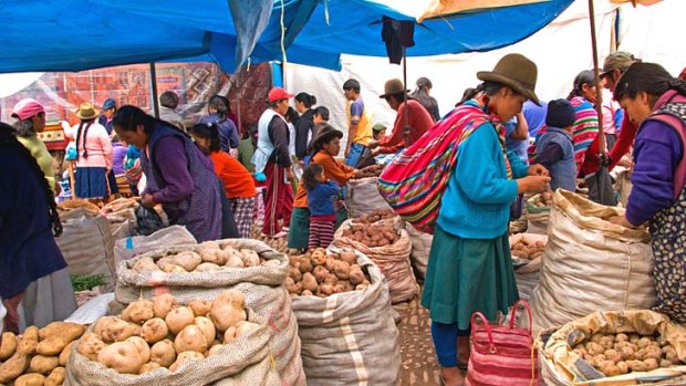 Hungry for change: A market in Pisac, Sacred Valley.