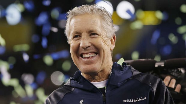 "Sleeplessness was in order around our building last night. We can sleep some other time": Pete Carroll of the Seattle Seahawks.