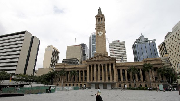 $215m bill ... Brisbane City Council will again appeal to the state and federal governments for help restoring City Hall.