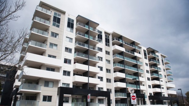 Apartment owners in Braddon are likely to take a disproportionate hit from the planned rate rises.
