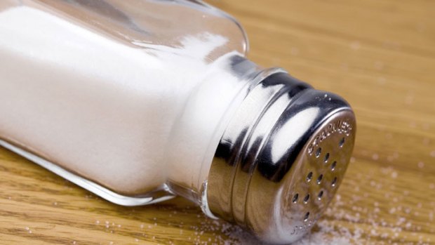 Salt ... many products contain daily intake in a single serve, study finds.