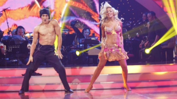 Cosentino and Jessica perform in the Judges Choice round during the Dancing With The Stars finale.
