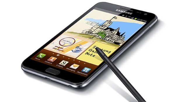 The Samsung Galaxy Note.