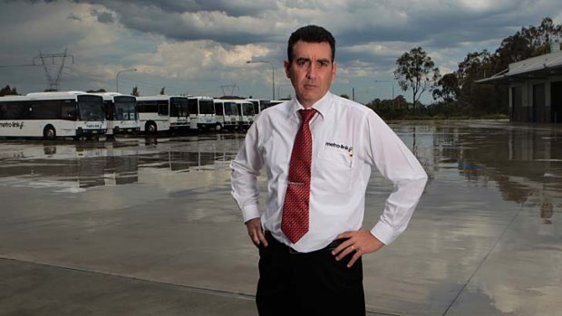 Last stop &#8230; Giuseppe Oliveri, the chief executive of Metro-Link, which lost out when the government put Sydney bus services out to tender for the first time.