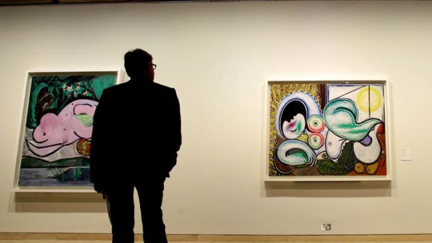 Members of the public at the Art Gallery of NSW enjoy more than 150 important paintings, sculptures and drawings created by Pablo Picasso.