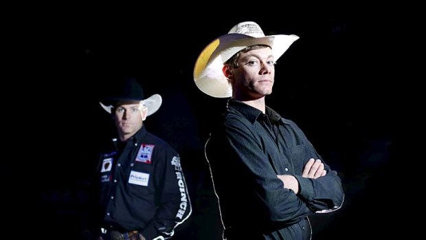 Cowboys: Brendon Clark (left) and Chris Lowe at Allphones Arena.