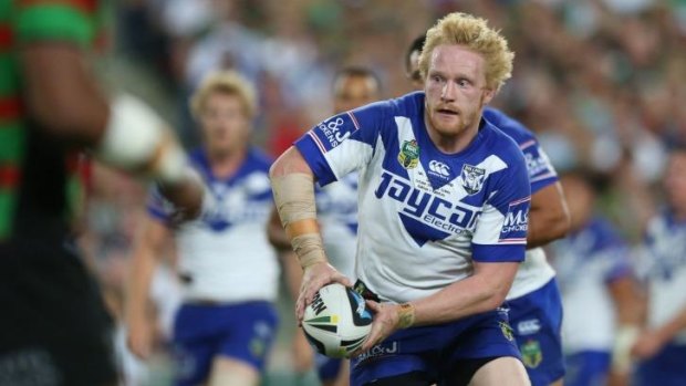 Outmuscled: Canterbury prop James Graham and his forward pack were beaten in the middle by South Sydney.