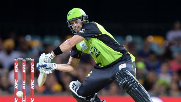 Struggling: Shane Watson has been below his best for the Sydney Thunder.