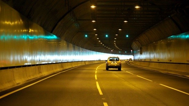 A car fire in the Melba tunnel has lead to a section of Eastlink being closed 