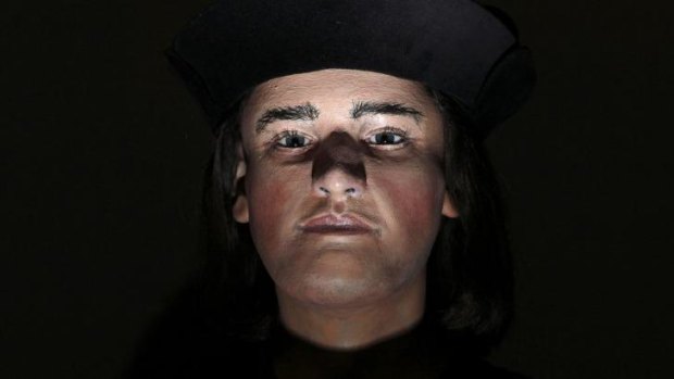 A facial reconstruction made from the skull of King Richard III after it was discovered.