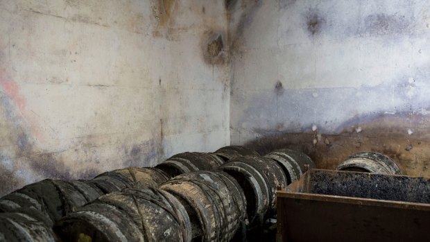 BIllions hidden in wooden barrels: The wine at Octavian is stored in ancient casks or by the case.