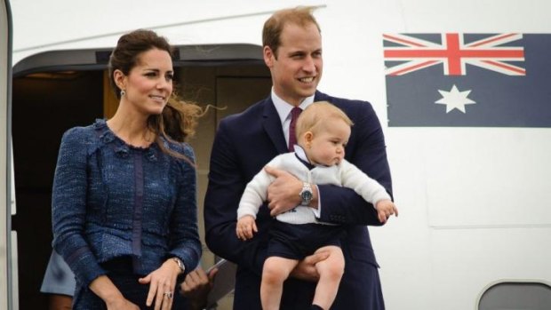 Too busy to go to the footy: Kate, Wills and George will sadly not be attending the Rabbitohs-Bulldogs clash on Good Friday.