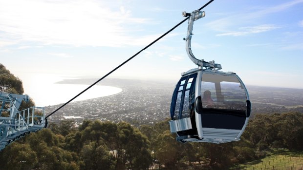New ride: The proposed chairlift at Arthurs Seat.