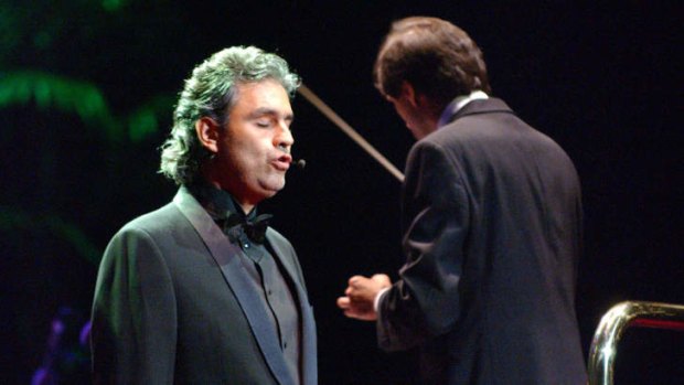 Set to perform with the Australian Philharmonic Orchestra: Andrea Bocelli.
