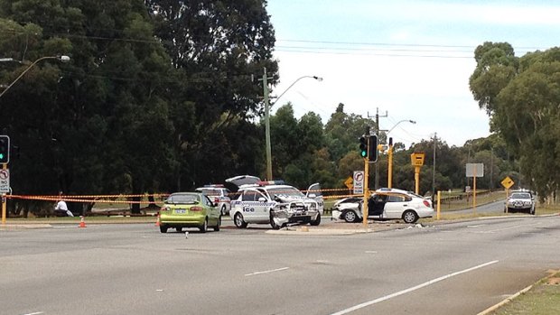The crash at the intersection of Morley and Alexander Drives in Dianella.