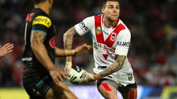 Scene stealer: Josh Dugan produced two tries on debut.