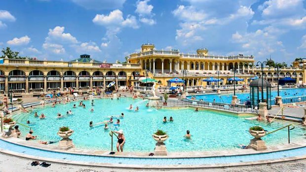 Szechenyi Thermal Baths, Budapest, Hungary.