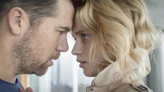 Breakthrough role: Abbey Lee as Czech model Zoya with Patrick Brammall in the title role of <i>Ruben Guthrie</i>.