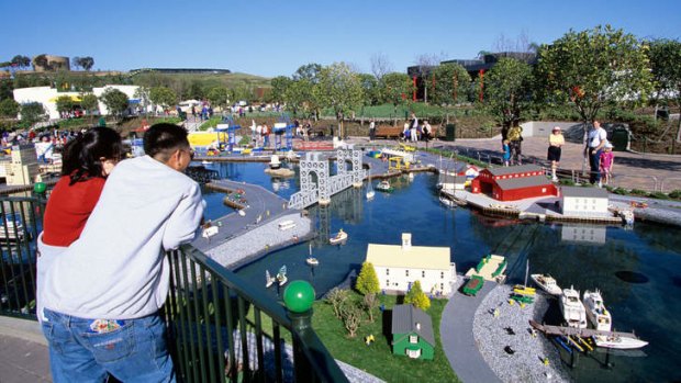Lego replicas at at Legoland in Carlsbad, California.