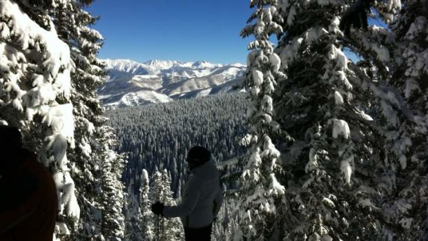 Stunning ... the view overlooking Stone Creek Chutes at Beaver Creek ski resort in Colorado.