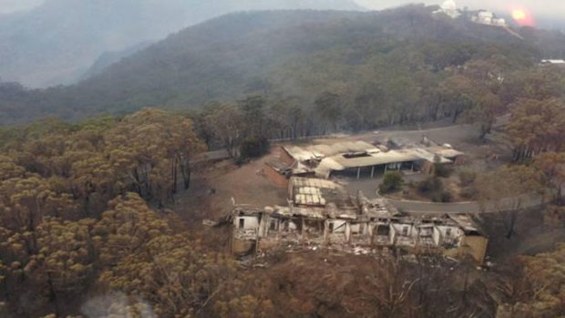 The morning after ... Siding Spring Observatory.