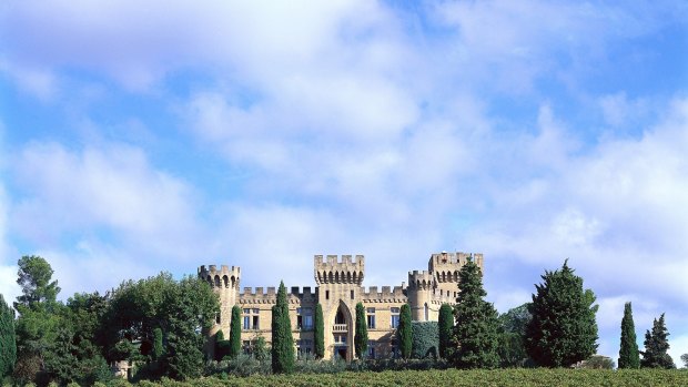 Vineyards and chateaux  in Chateauneuf-du-Pape, Provence. 